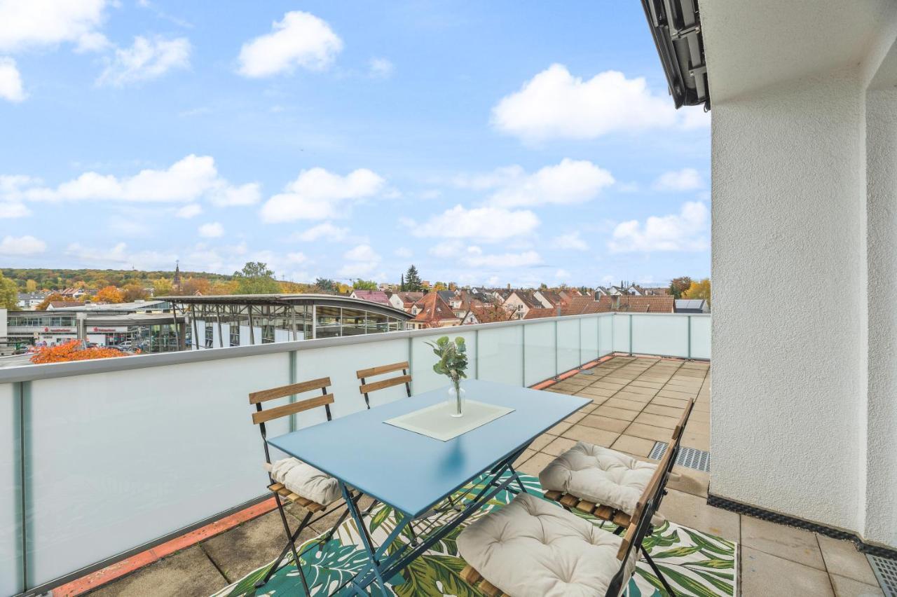 Design-Apartment - Kueche - Dachterrasse - Zentral Leinfelden-Echterdingen Ngoại thất bức ảnh